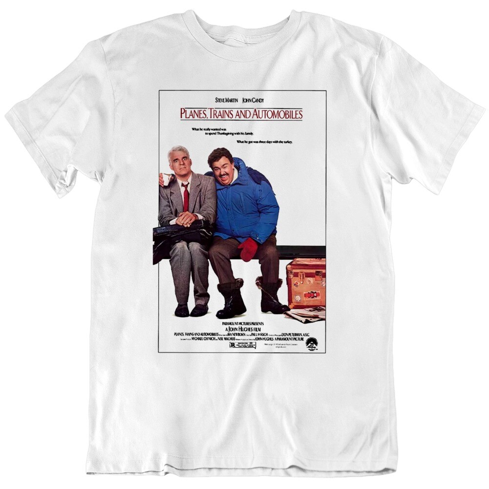 80’s Movie Planes Trains and Automobiles Retro Movie Poster T Shirt