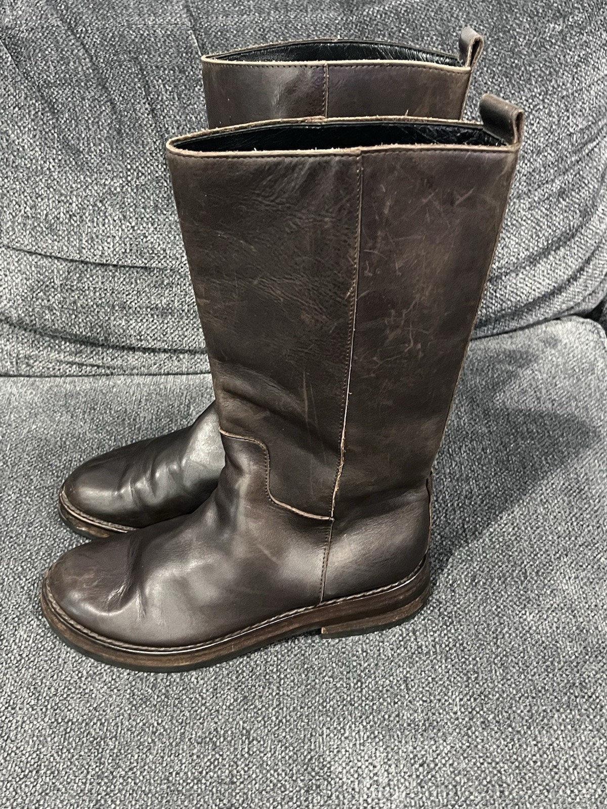 RRP€1150 ANN DEMEULEMEESTER Leather Calf Boots US9 UK6 EU39 Made in Italy