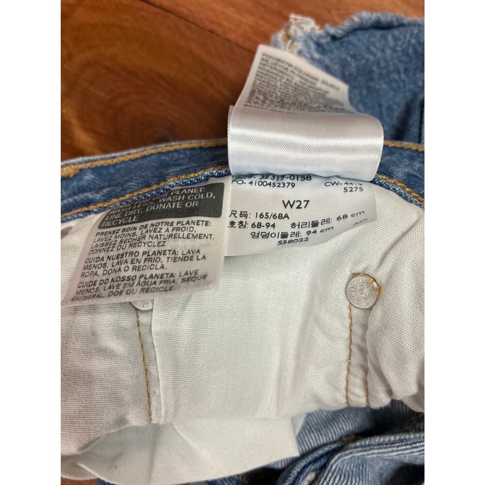 Levi’s Premium 501 Denim Cutoff Shorts – Women Size 27