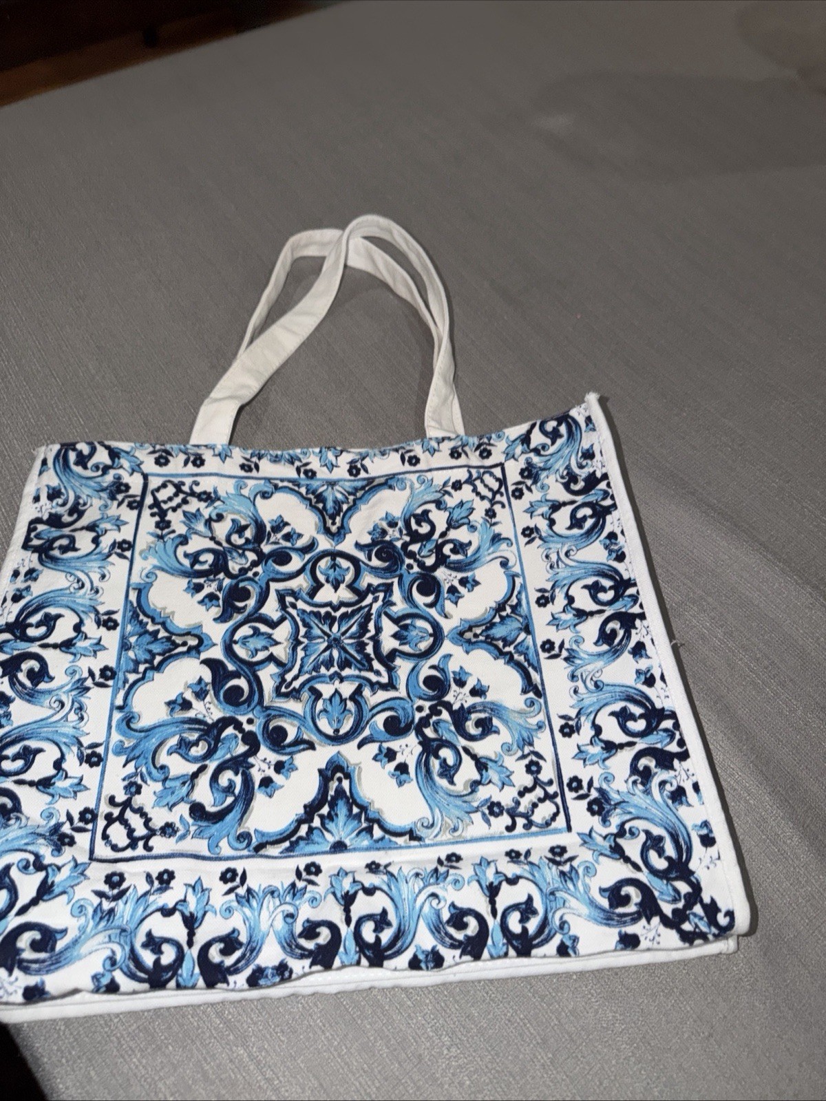 Dolce Gabbana Blue Mediterraneo GWP Tote/Beach Bag 14.5” x 13” in