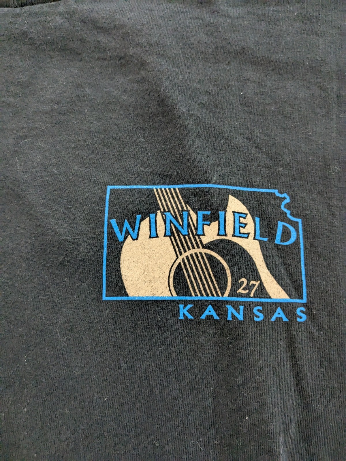 VTG 1998 National Flat Pickin’ Championship Winfield Bluegrass Graphic T Shirt L