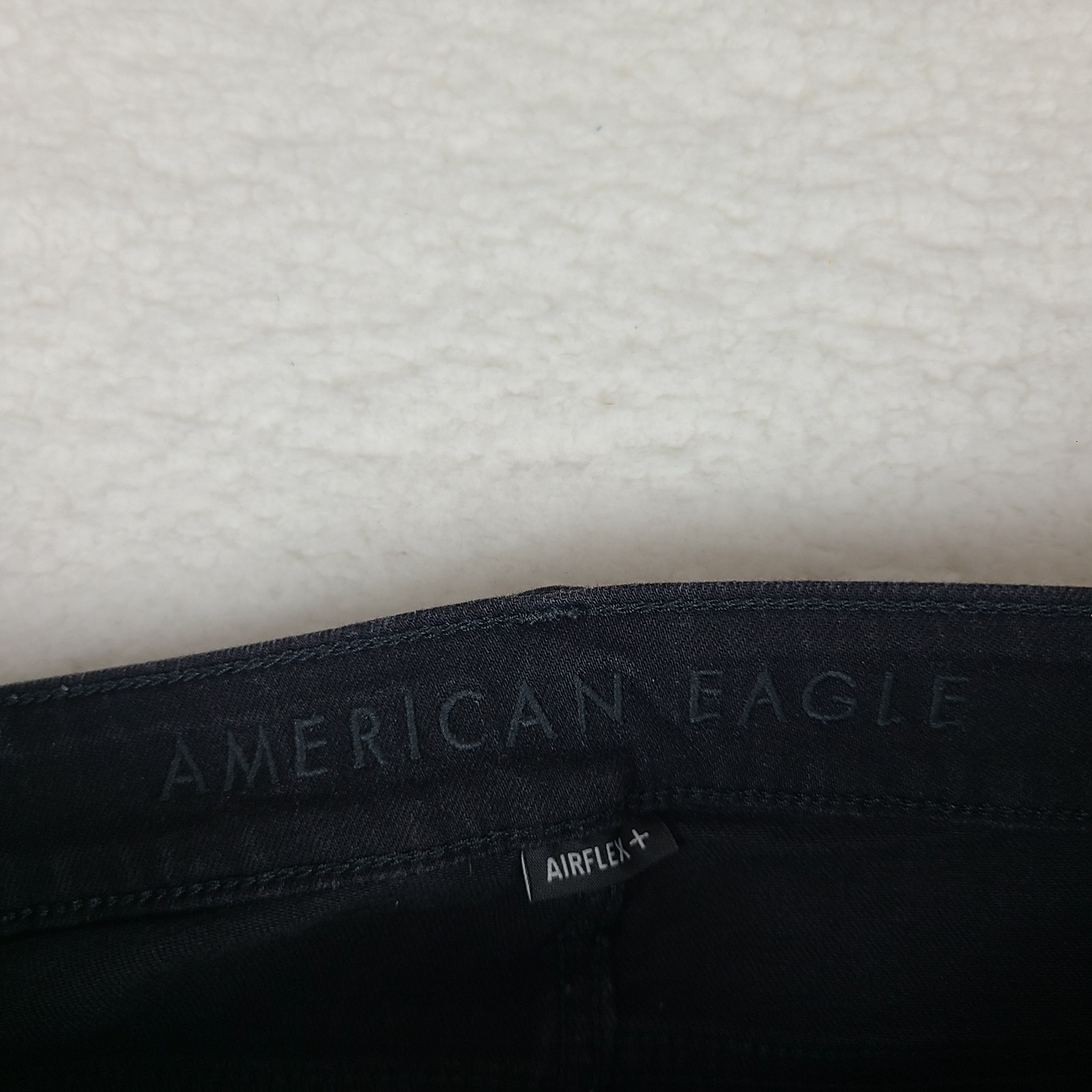 American Eagle Jeans Mens 32×32 Black Wash Airflex + Skinny Denim