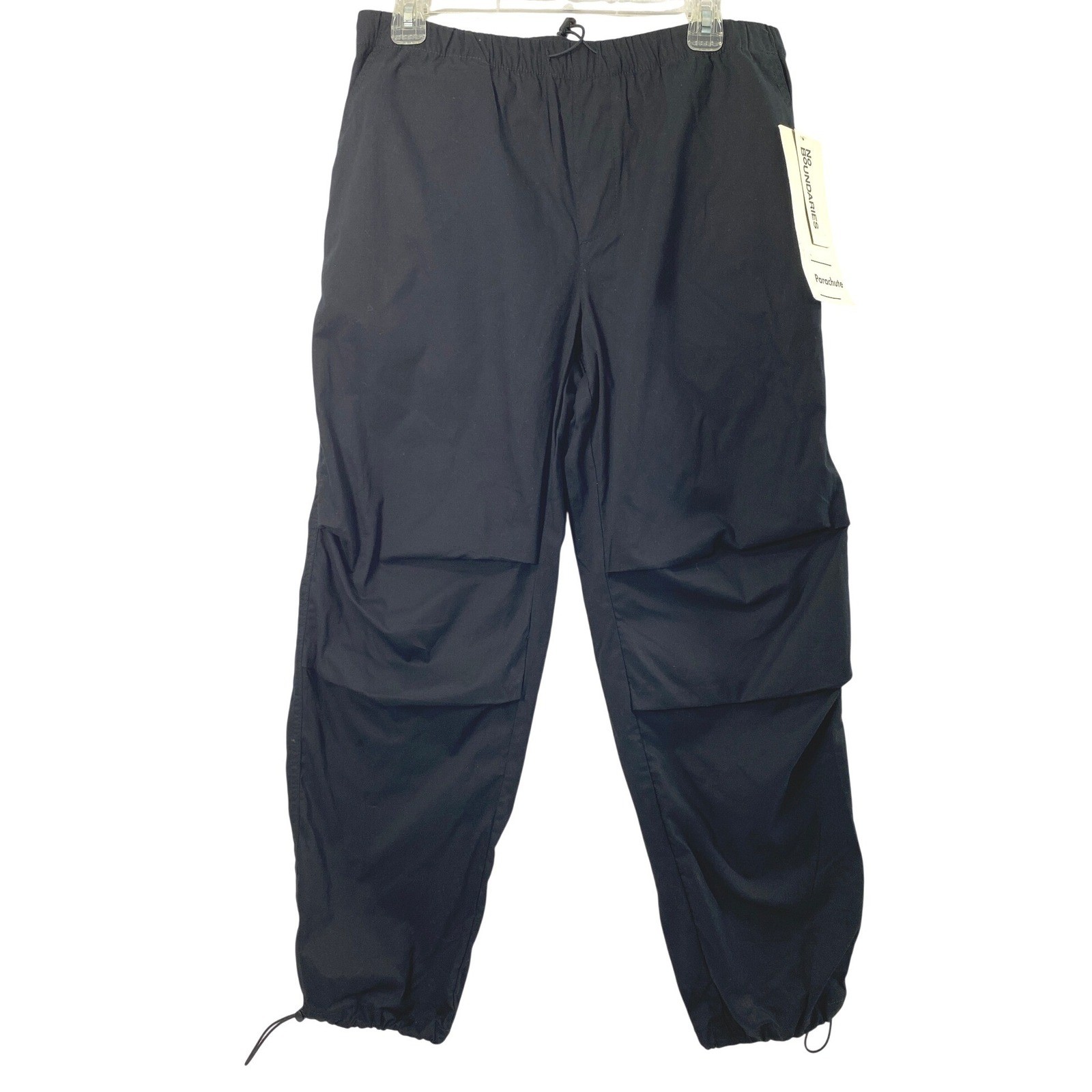 No Boundaries Parachute Pants Women S Black Lightweight Cotton Utility Gorpcore