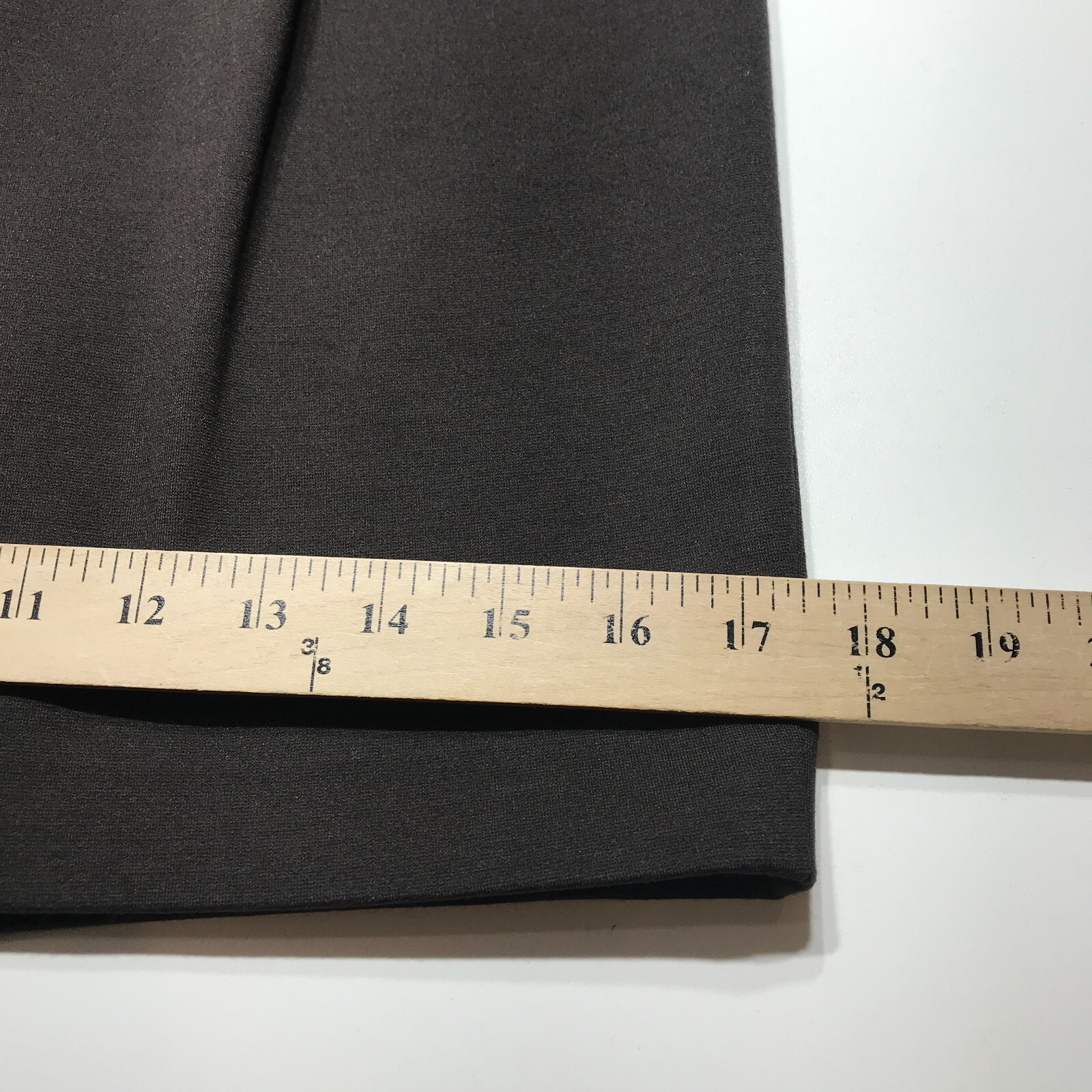 Premise Skirt Womens Size 4 Brown Ponte Pleated Button Tab Waist Pockets Career