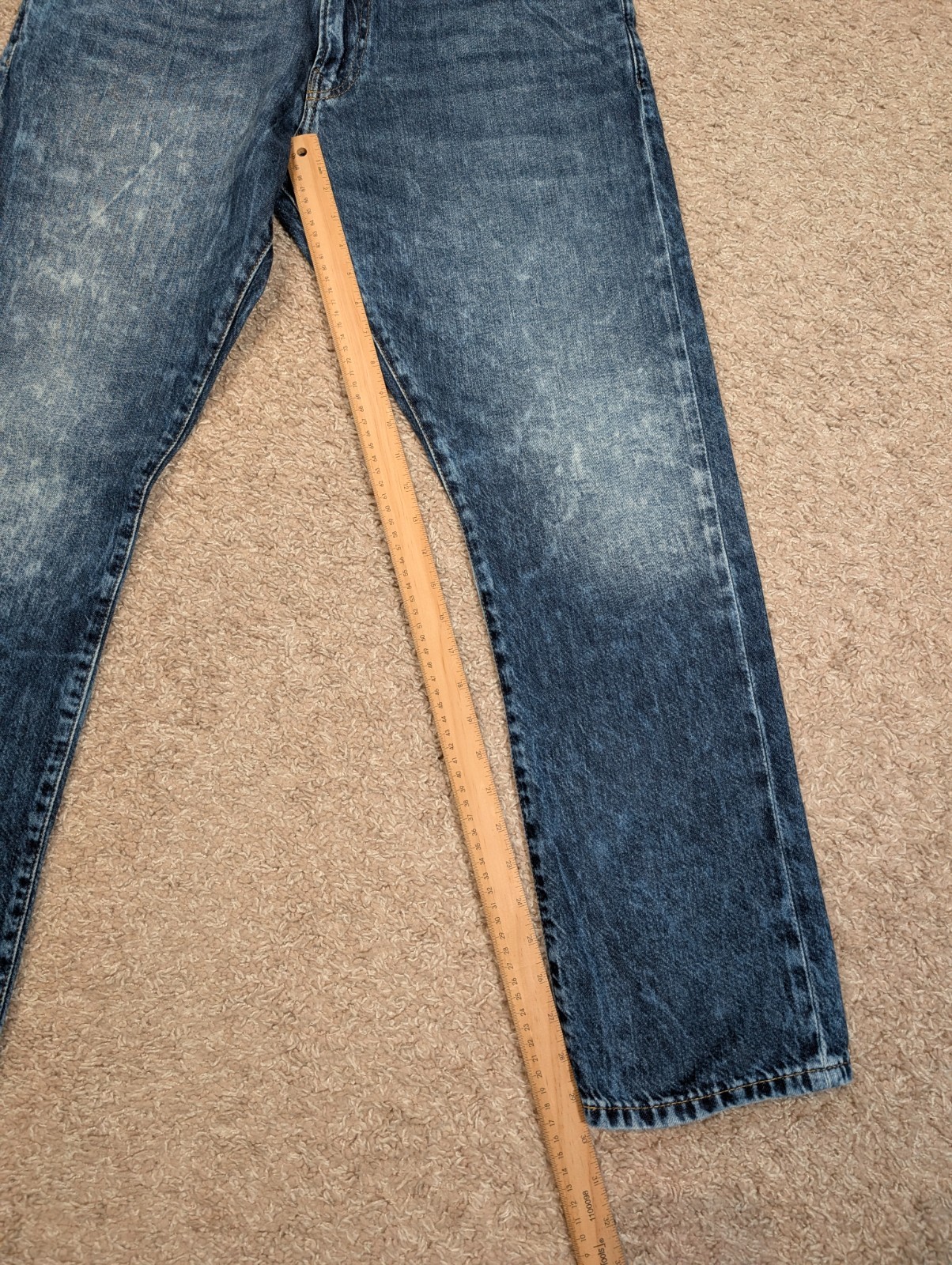 Polo Ralph Lauren Sullivan Medium Blue Acid Wash Men’s 36×30 Denim Jeans