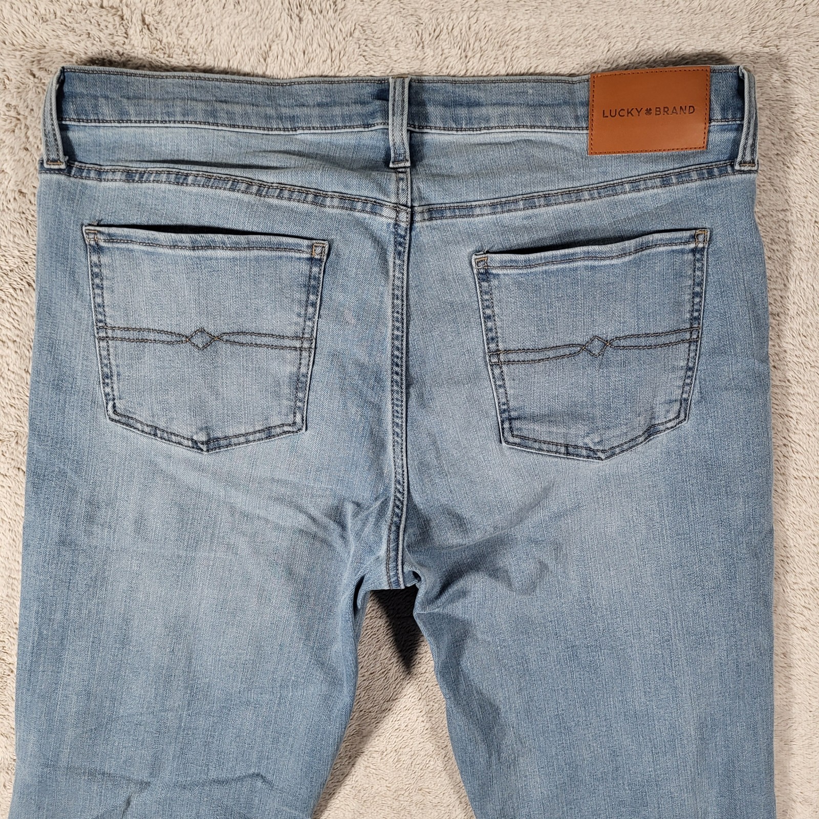 Lucky Brand Sweet Mid Rise Boot Jeans Womens 14/32 Blue Light Wash Stretch Denim