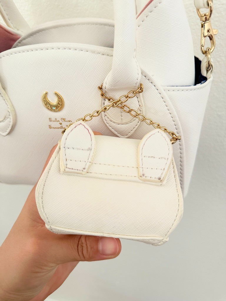 Sailor Moon Samantha Vega White Cat Handbag Leather Purse Crossbody Shoulder Bag