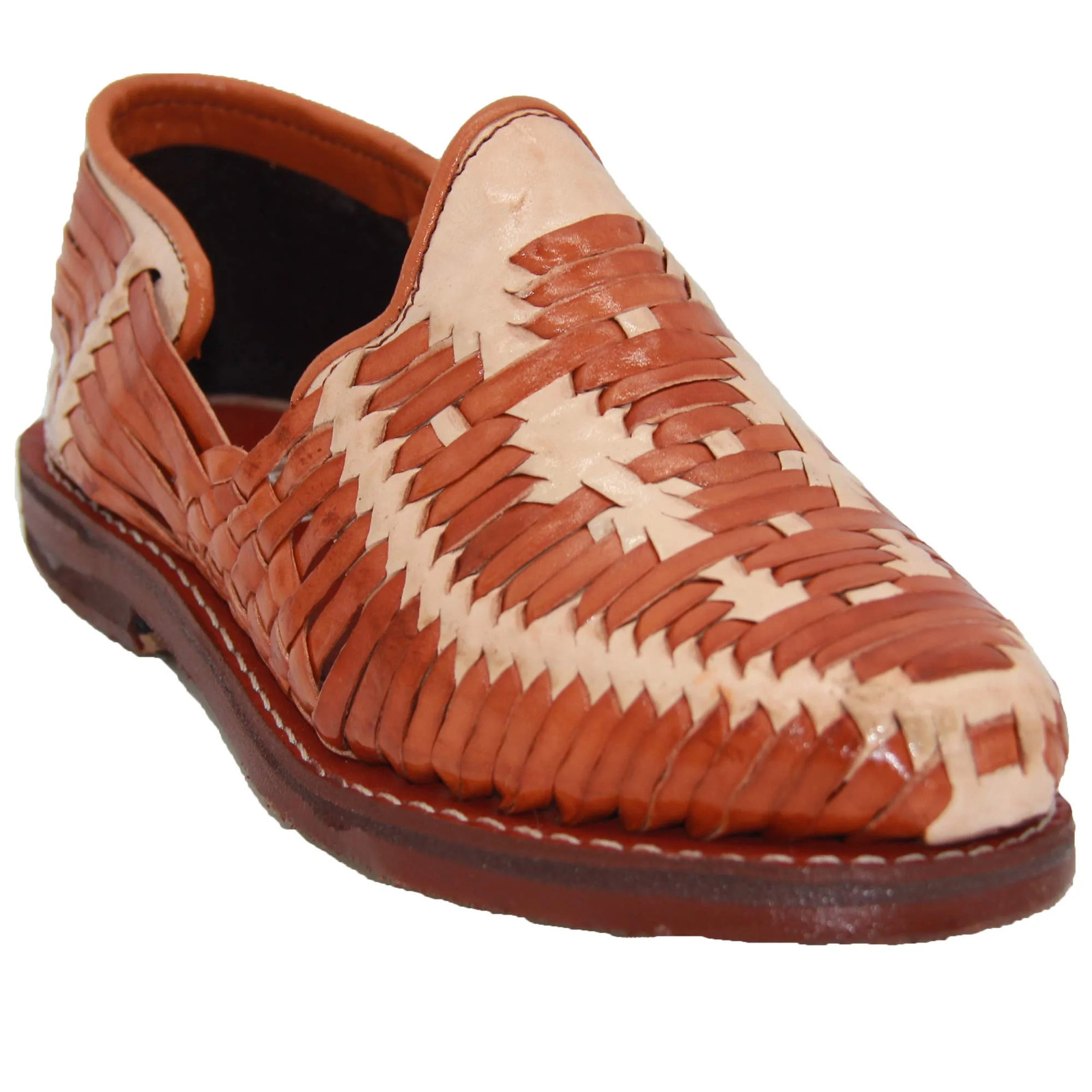 Men’s Leather Authentic Mexican Huarache Sandal Closed Toe