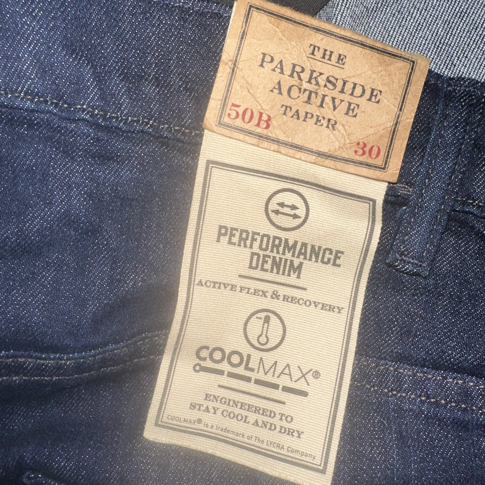 Polo Ralph Lauren The Park Side Active Taper Jeans NWT Men’s Fits 50Bx29