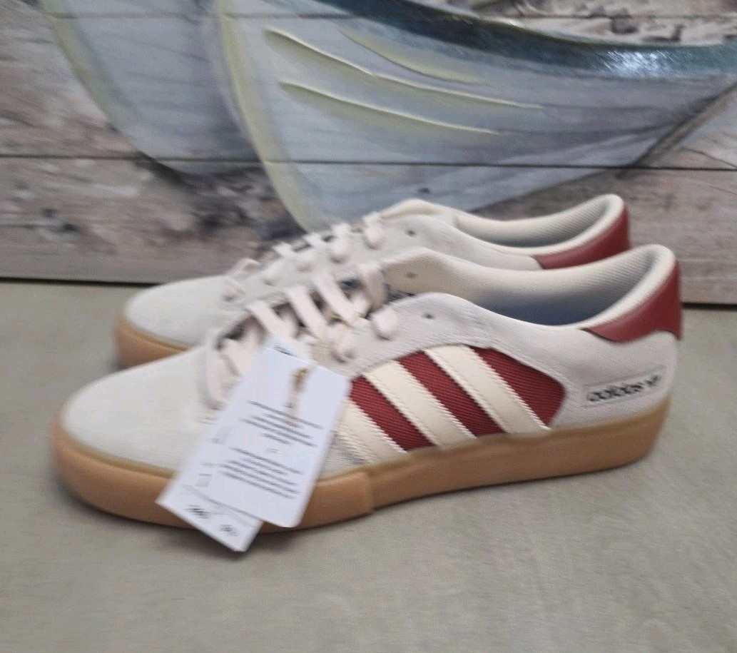 Adidas Men’s Matchbreak Super Sneakers SZ 10 Wonder White Preloved Ruby JH5715