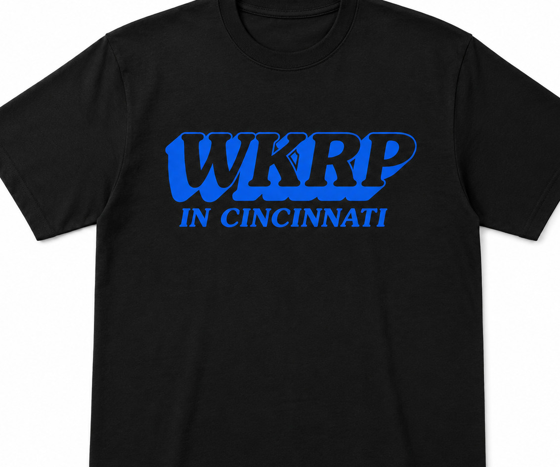 WKRP in Cincinnati T shirt Tee Nessman TV show Classic