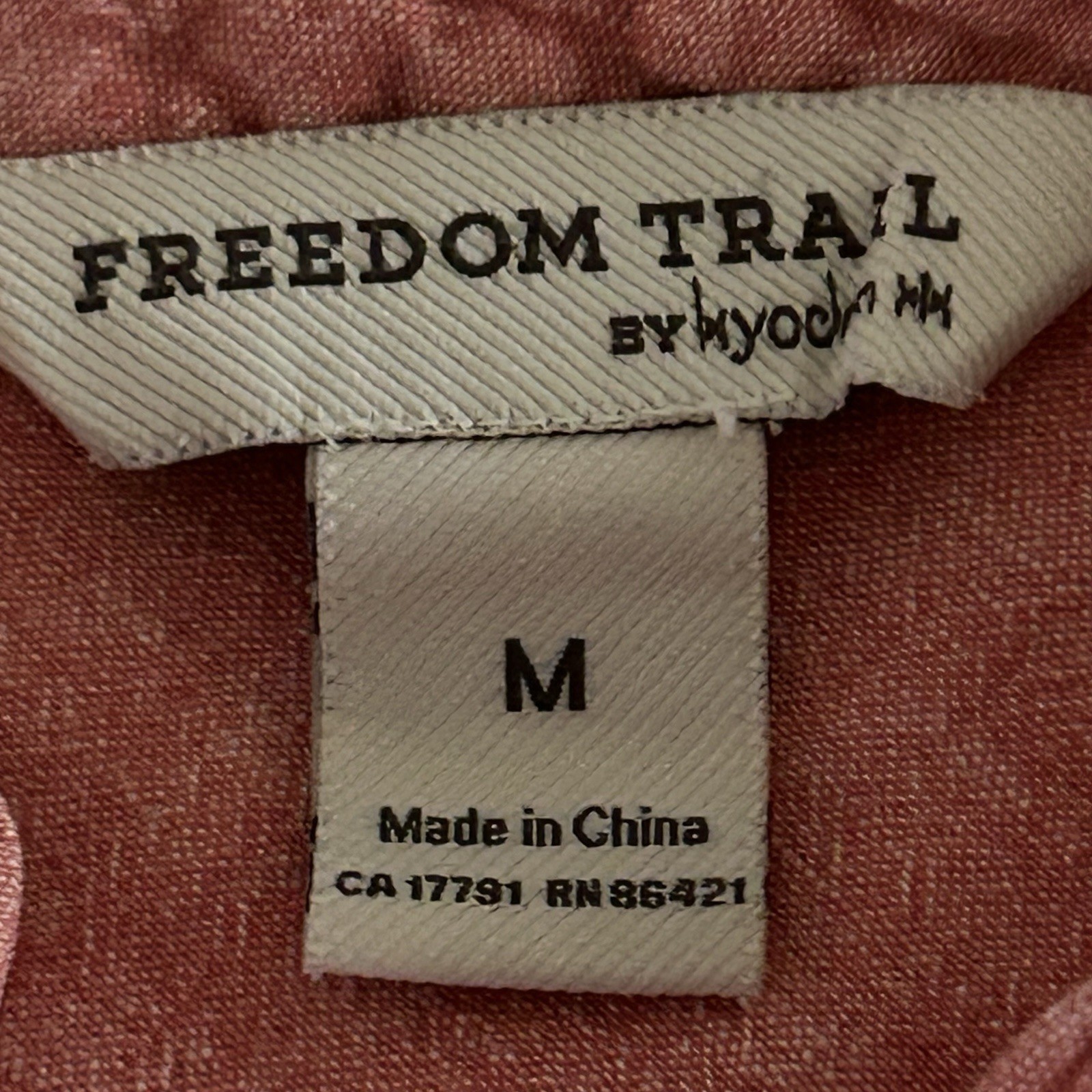 Freedom Trail by Kyodan Linen Blend Henley Tunic Shirt Dress Roll-Tab Sleeve M P