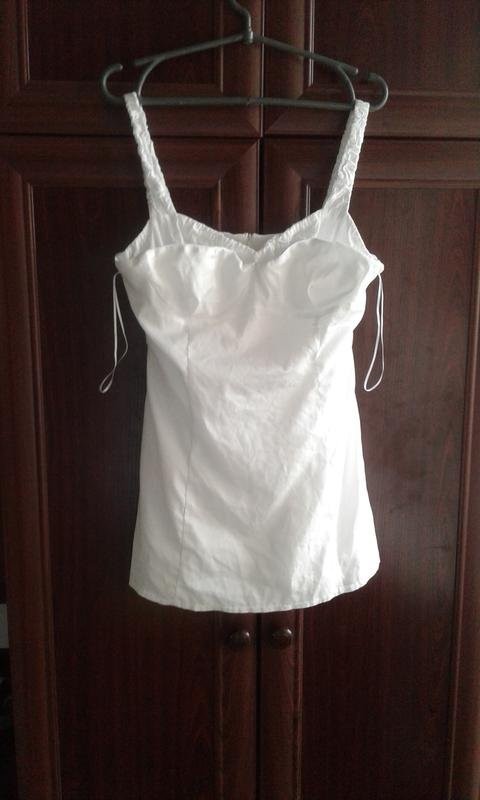 Women Lioness Dress White Polyester M
