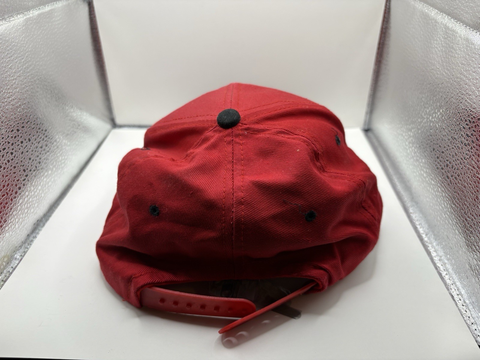 Vintage 90s MTV Beavis and Butt Head Snapback Hat Red Black Green Underbrim VTG