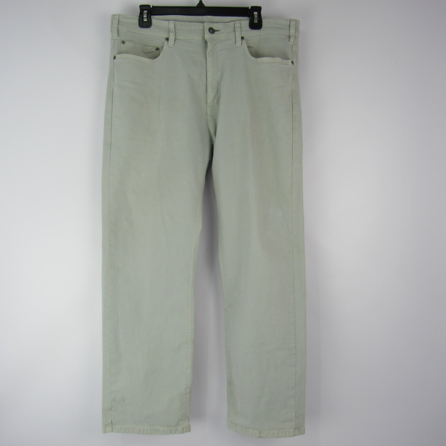 Orvis Five Pocket chino pants men’s 38×28 actual Light Gray Key Pocket