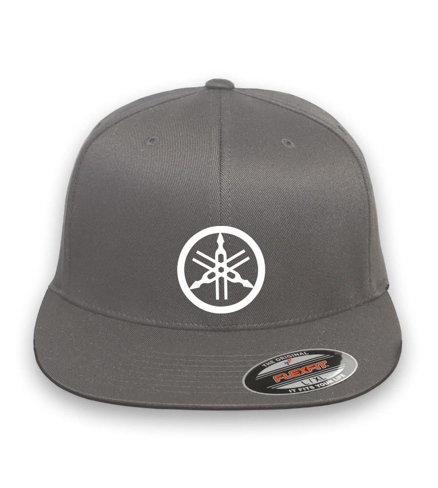 MOTORCYCLE RIDING YAMAHA CURVED OR FLAT BILL FLEXFIT HAT *FREE SHIPPING in BOX*