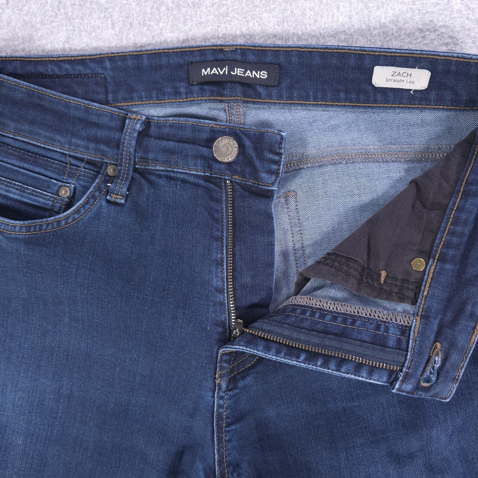 Mavi Zach Straight Stretch Flex Casual Denim Jeans Mens 32×30 (32×29)