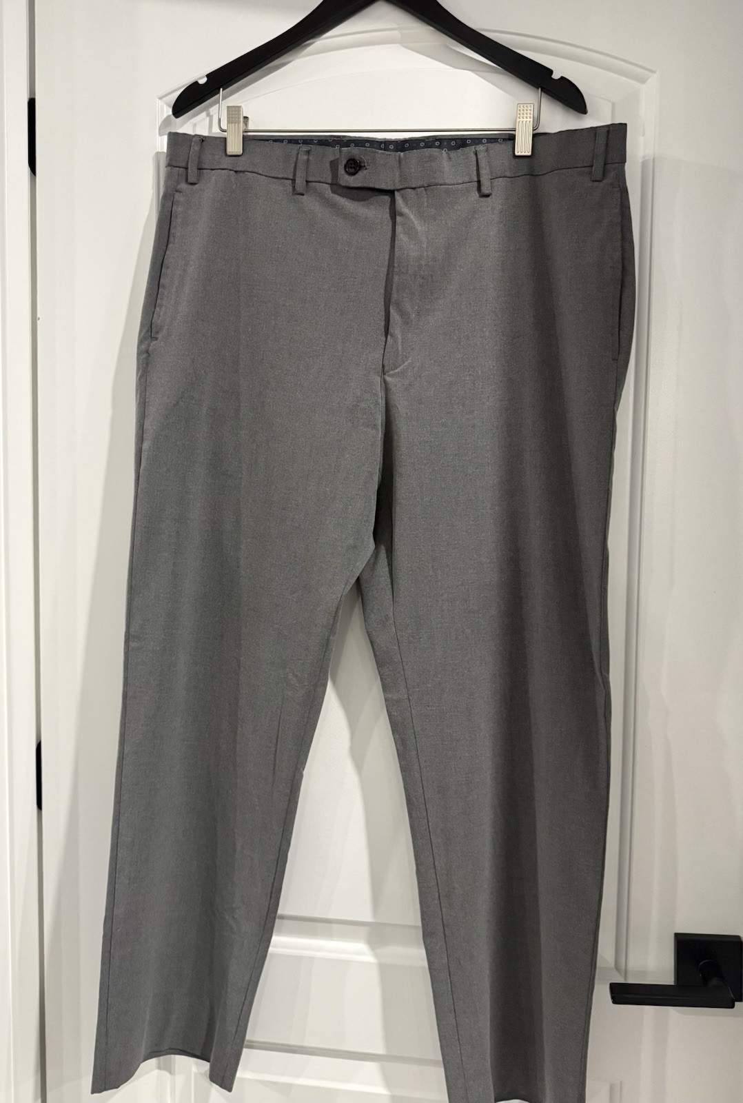 Lauren RL Men’s Gray Slim Tapered Flat Front Dress Pants 38W + White Shirt