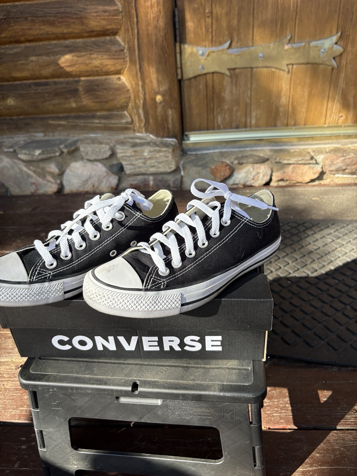Converse Chuck Taylor All Star Ox Low Top Canvas Sneakers Black/White M9166