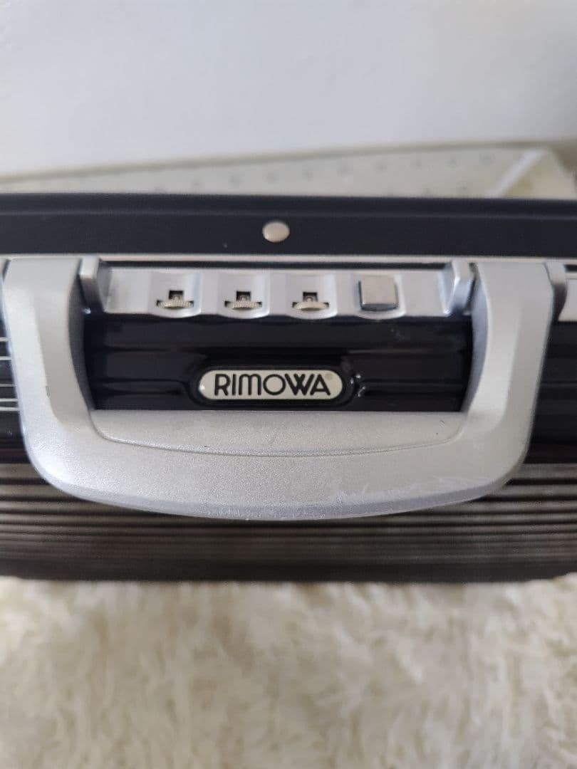 RIMOWA Limbo Series Briefcase Attache Case Black 14L Polycarbonate Alumunium