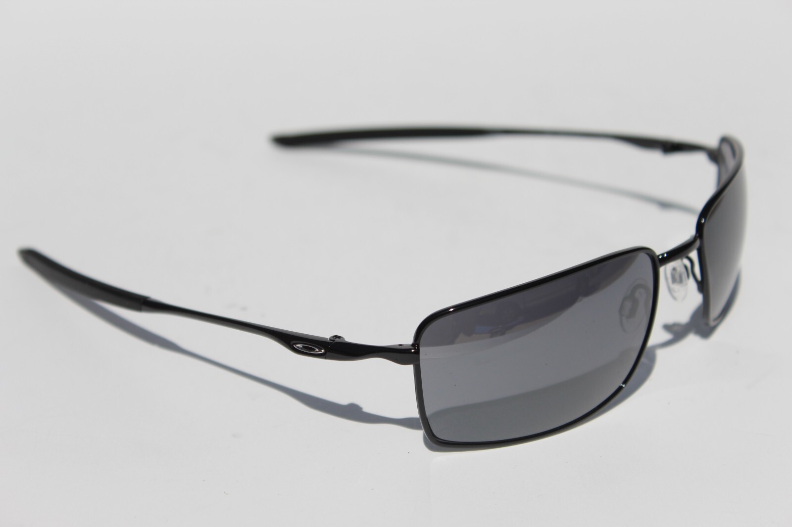 OAKLEY Square Wire Sunglasses Polished Black/Black Iridium NEW OO4075-01
