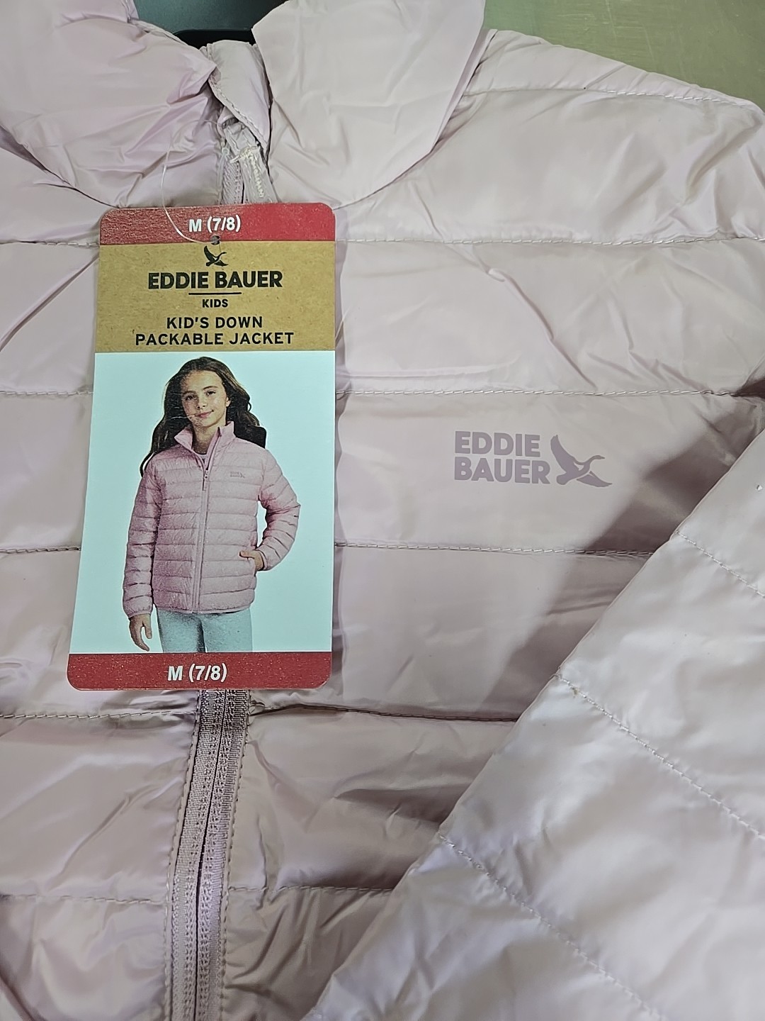 NWT: Girl’s Eddie Bauer Down Packable Jacket – 2 Colors/4 Sizes to Choose From!