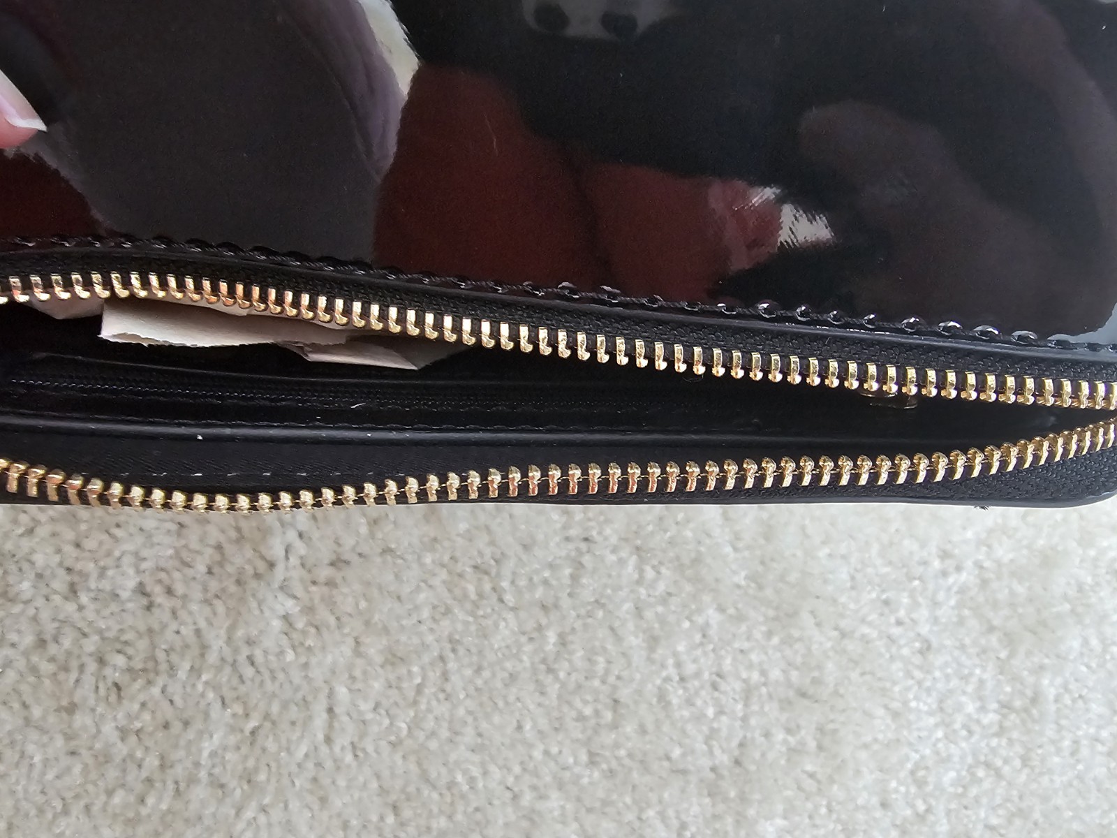 Valentino Orlandi Black Studded Crossbody Bag Zip Gold Hardware Detachable Strap