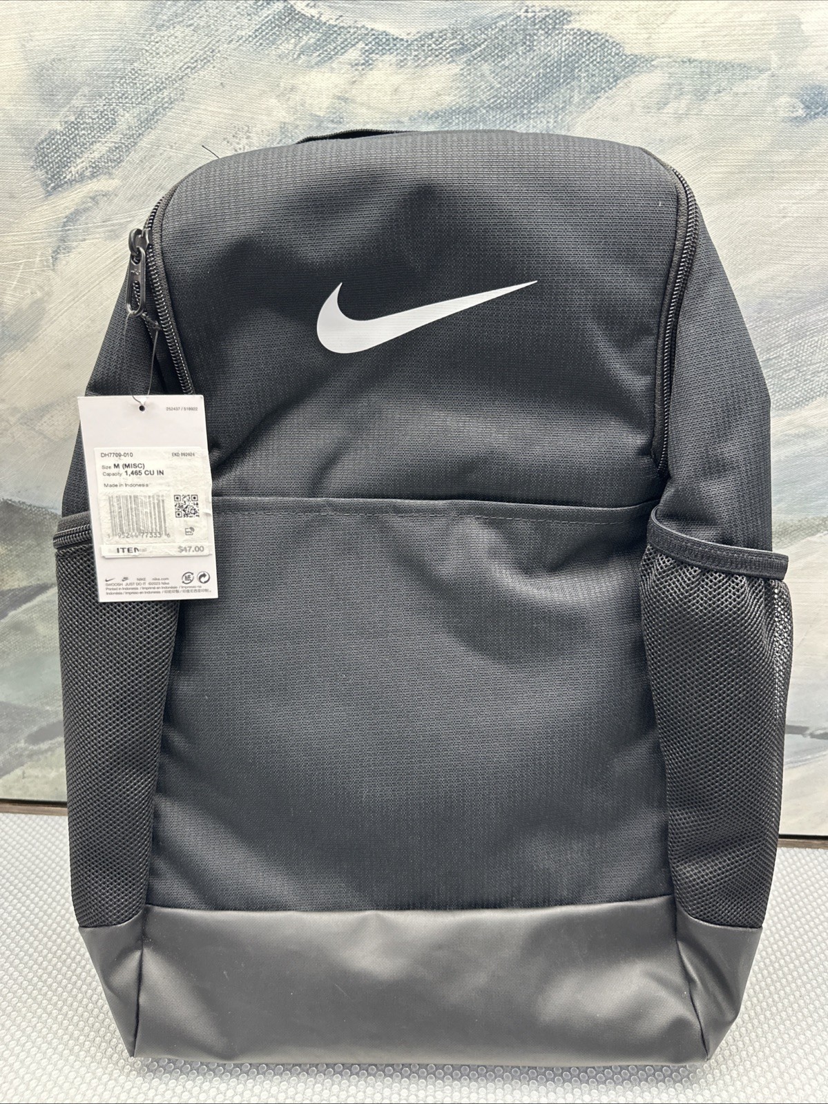 NIKE BRASILIA MEDIUM BACKPACK (24L) BLACK SCHOOL SPORT BOOK BAG DH7709-010 NEW