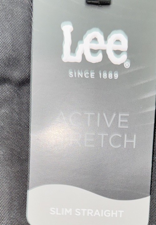 LEE Slim Straight Black Size 29x30Cotton/Elastane Active Stretch Slim Seat/Thigh