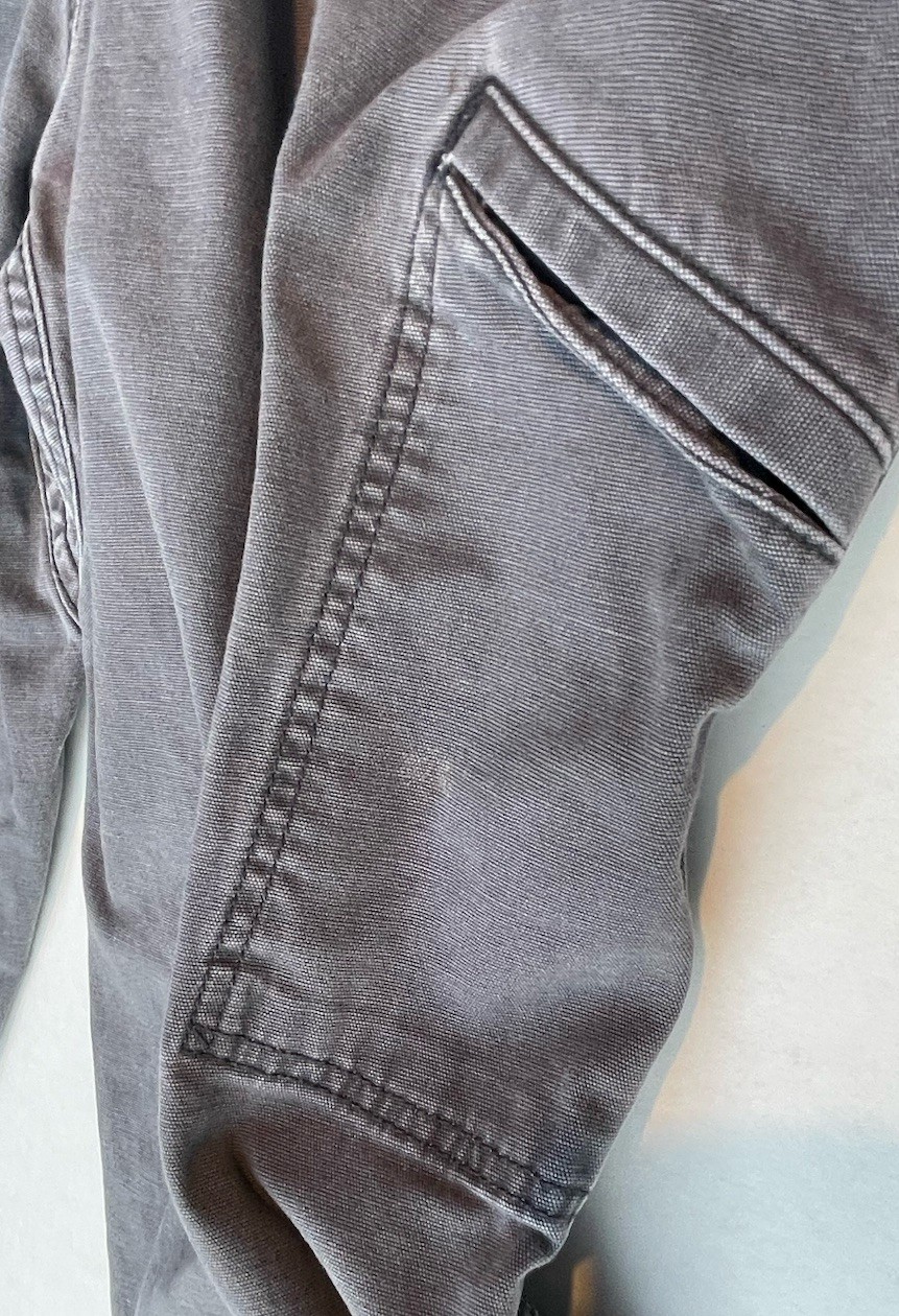 Carhartt Work Pant Mens 38×36 (34) Gray Rugged Flex Relaxed Fit Canvas Utility