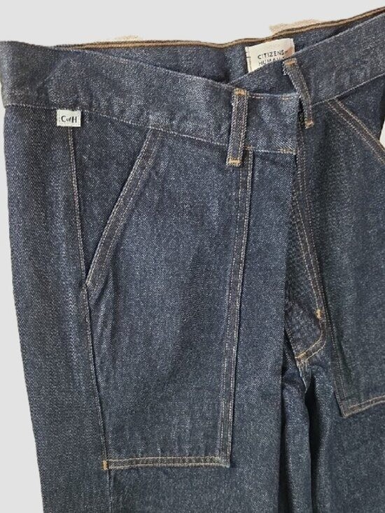 NWT $298 CITIZENS OF HUMANITY INES UTILITY DENIM TROUSER JEANS IN VIRGIL 27