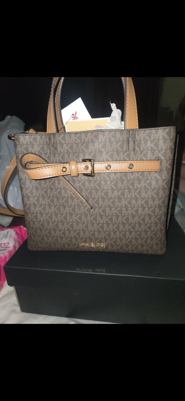 Michael Kors Emilia Small Satchel Shoulder Crossbody Bag NEW
