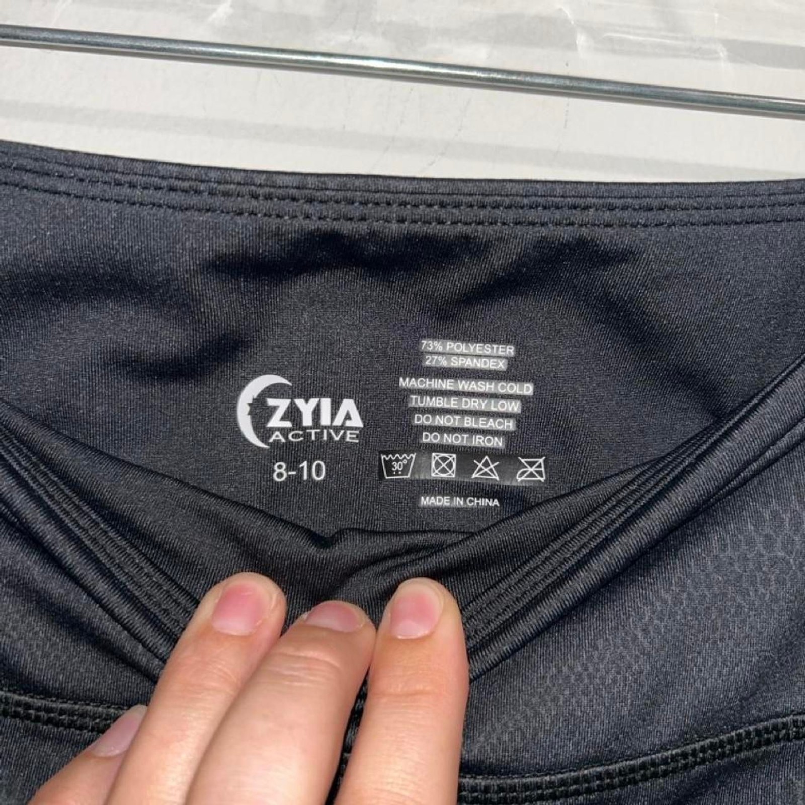 Zyia-active Women’s Black and Grey Leggings