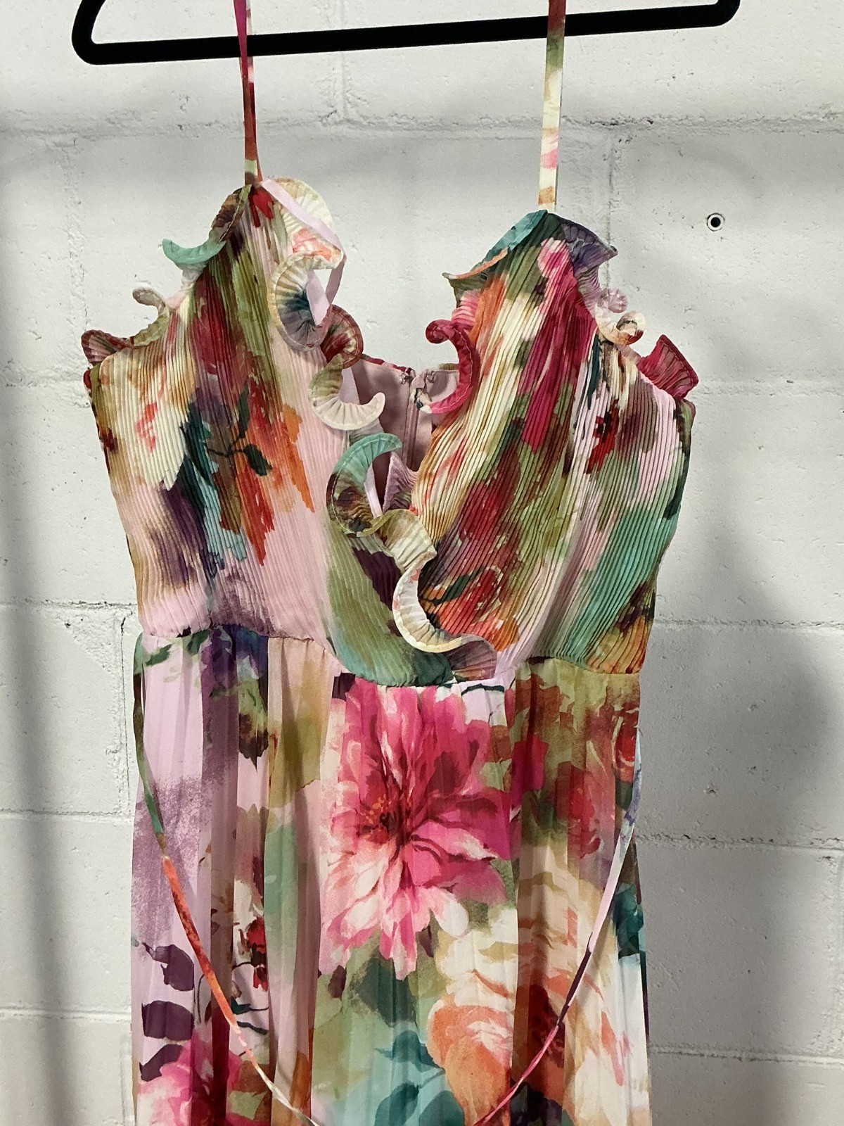 Womens Melonie Pink Multi Color Dress, Size 16