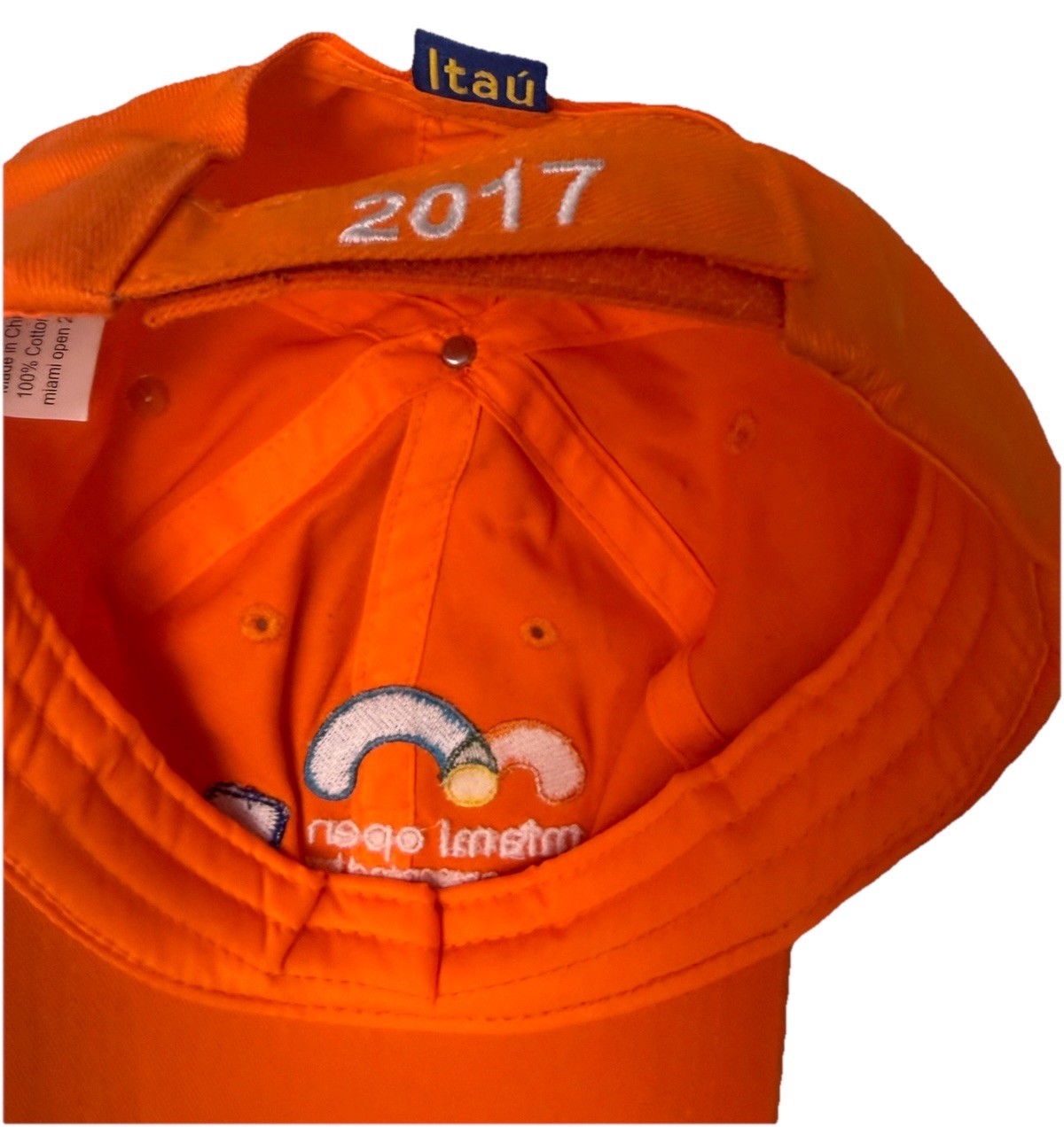 2017 Miami Open by Itaú Tennis Miami Masters Cap Hat Orange Roger Federer