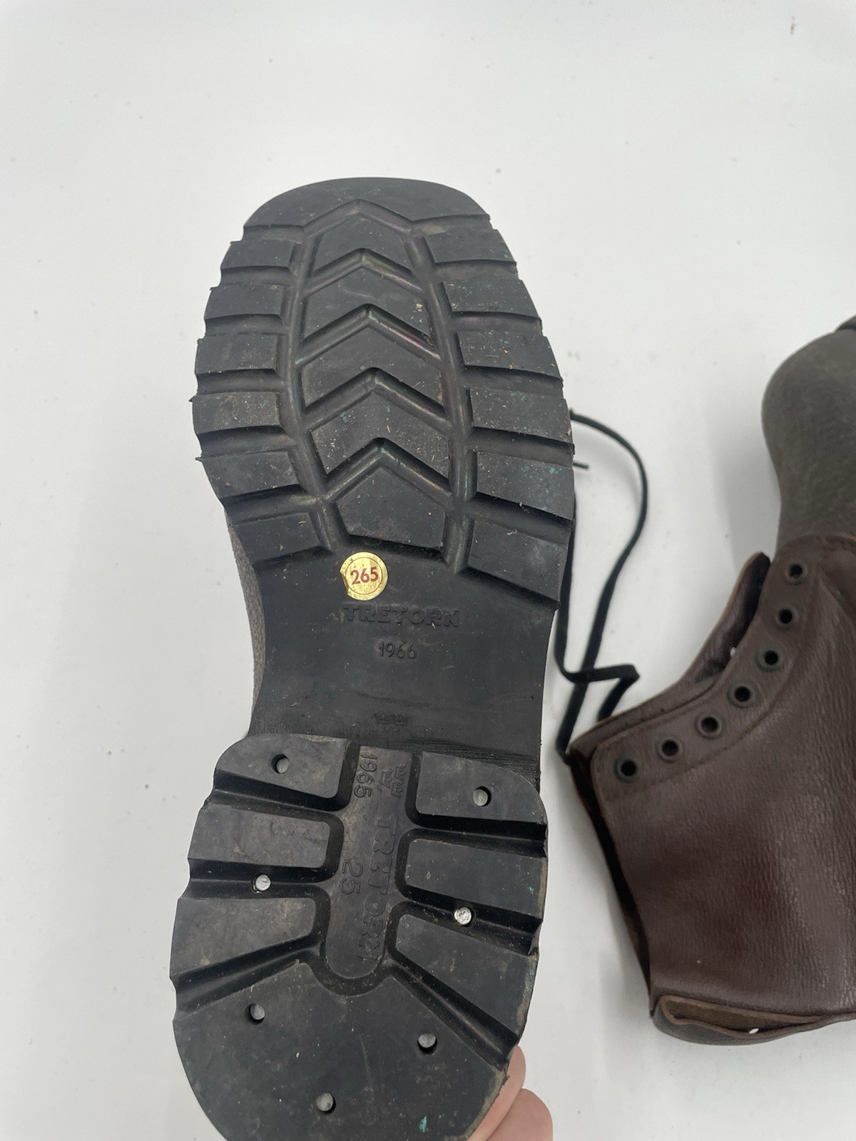 Vintage Tretorn 1966 Military Swedish Army Combat Boots Rubber Size US 9-9.5