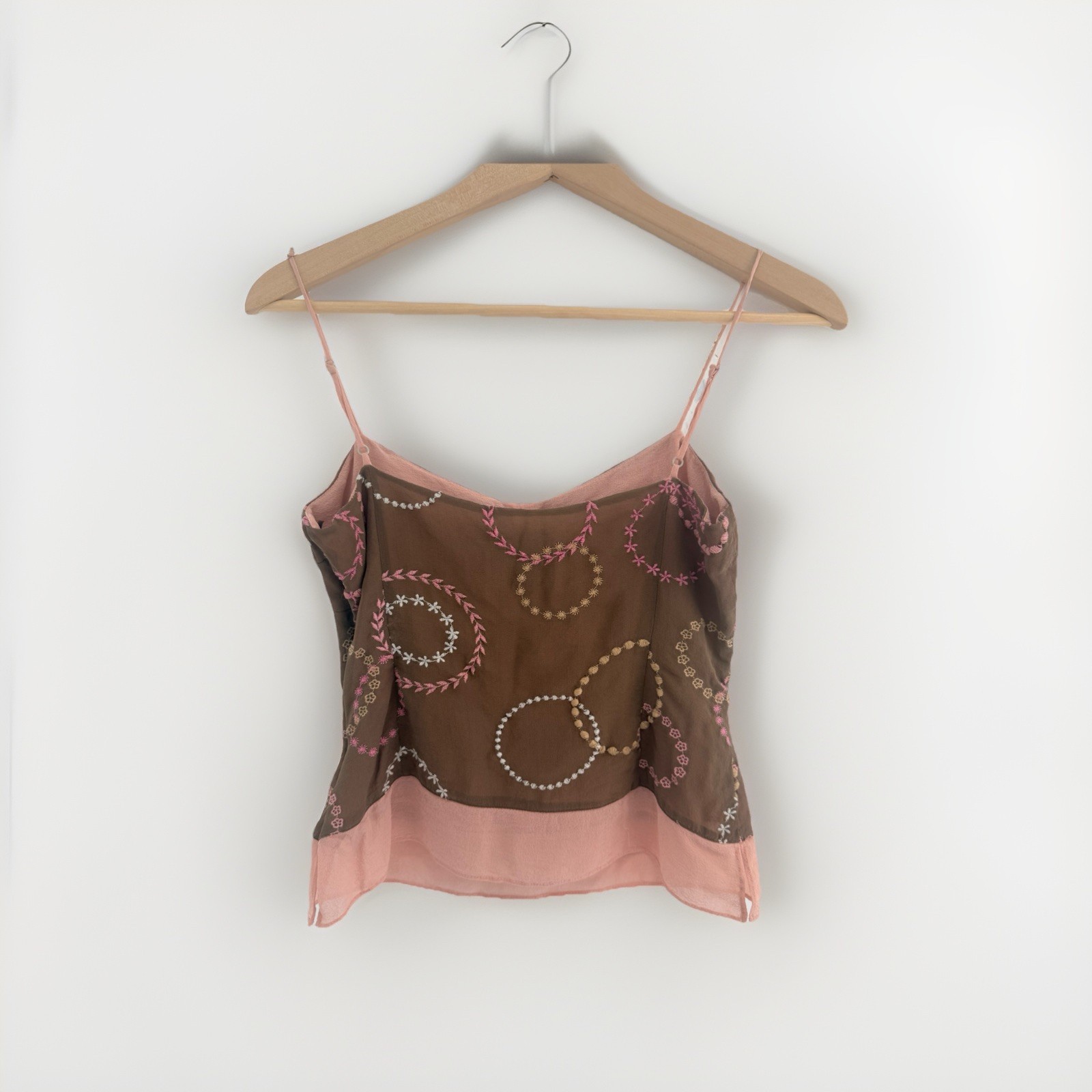 Brown & Pink Cami ASO Rachel Green in Friends Finale CHECK DESCRIPTION