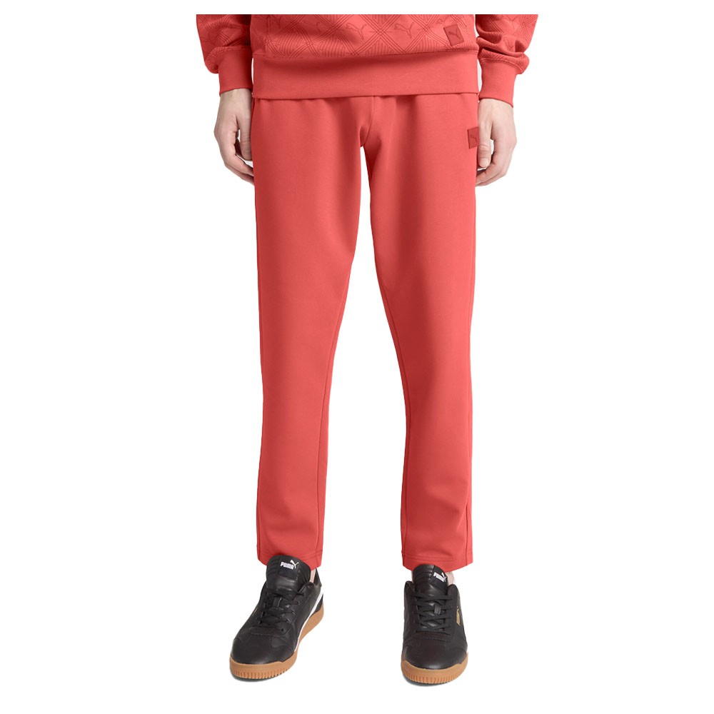 PUMA Essentials Logomania Pants Mens Red Casual Athletic Bottoms 68798315