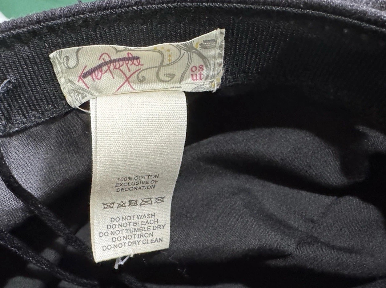 FREE PEOPLE Bowery Slouchy Lieutenant Cap Black NWOT $38