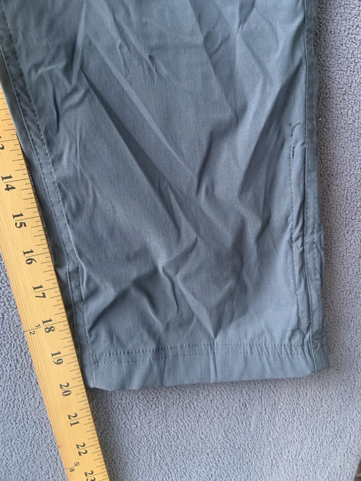 Eddie Bauer Rainier Capri Pants Womens Sz 8 Gray NWT UPF 50+ Outdoors Hiking