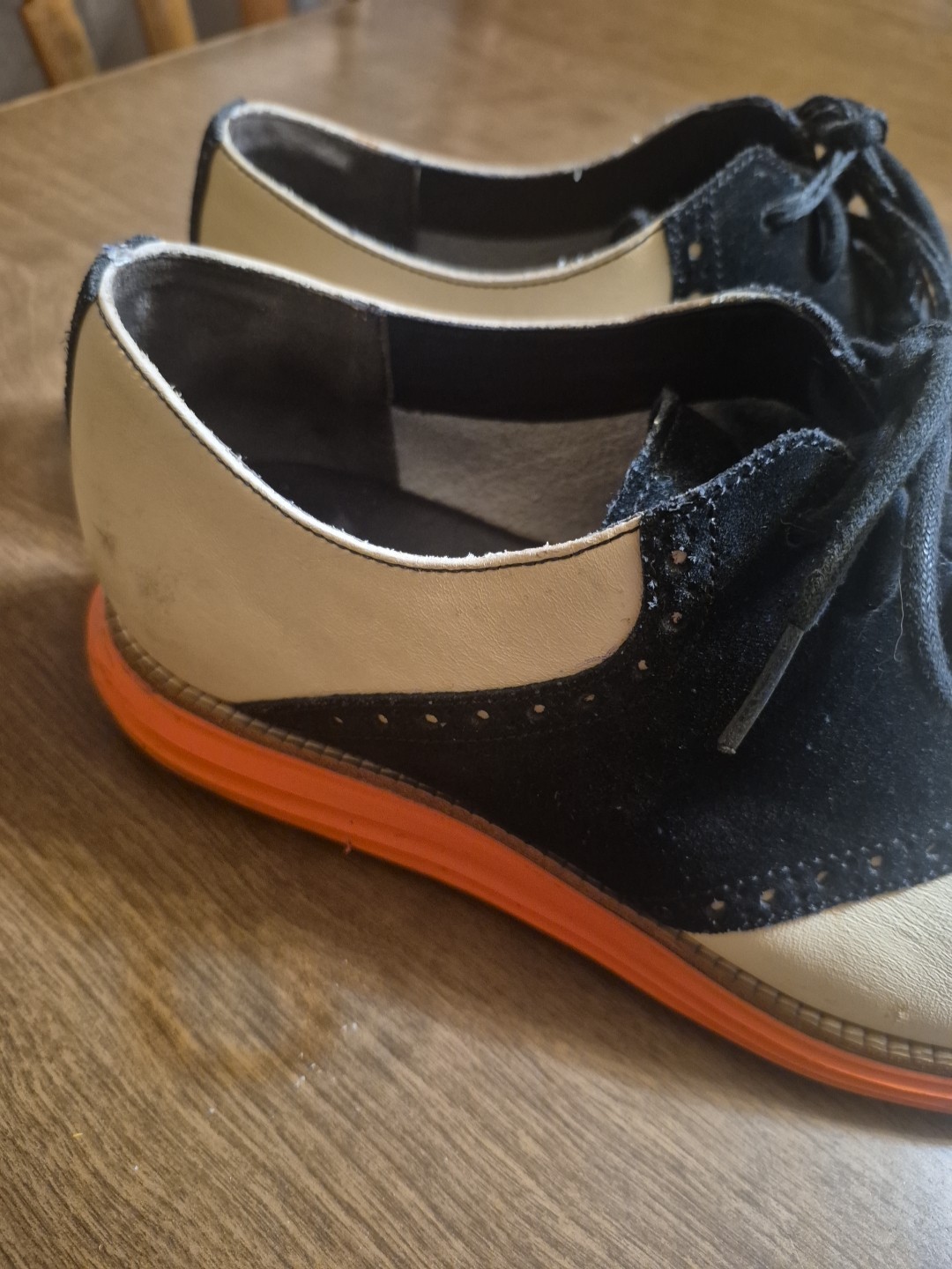 Cole Haan Original Grand Oxford Tan/black /orange