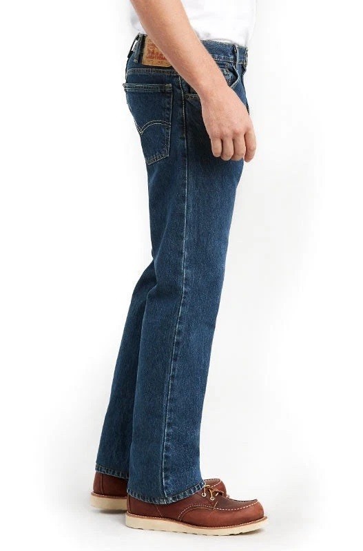 Levi’s Men’s 517-0196 Dark Stonewash Blue Slim Bootcut Jeans 36W x 30L