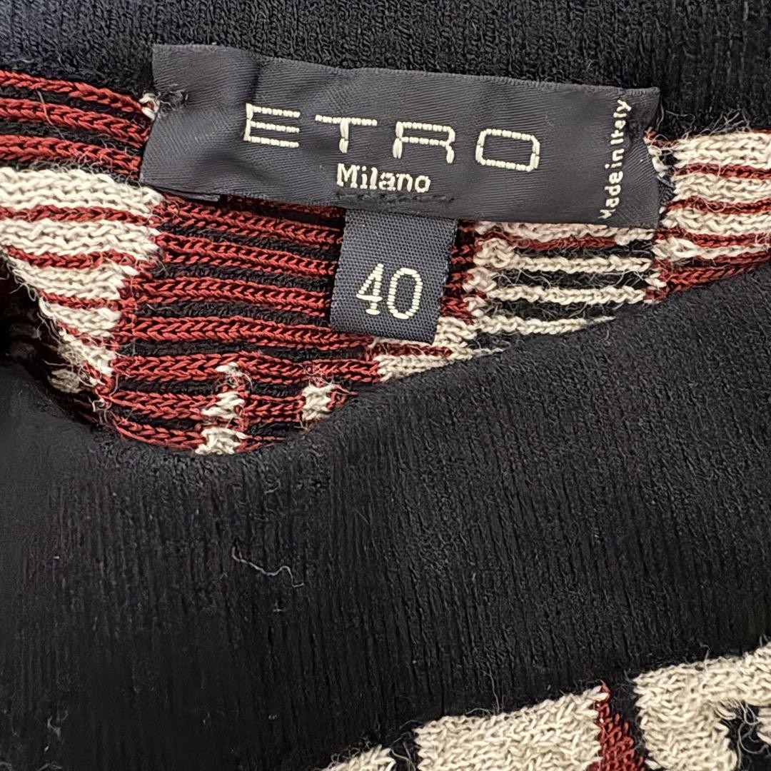 ETRO Knit Flare Skirt Size 40 Length 21.6 inches