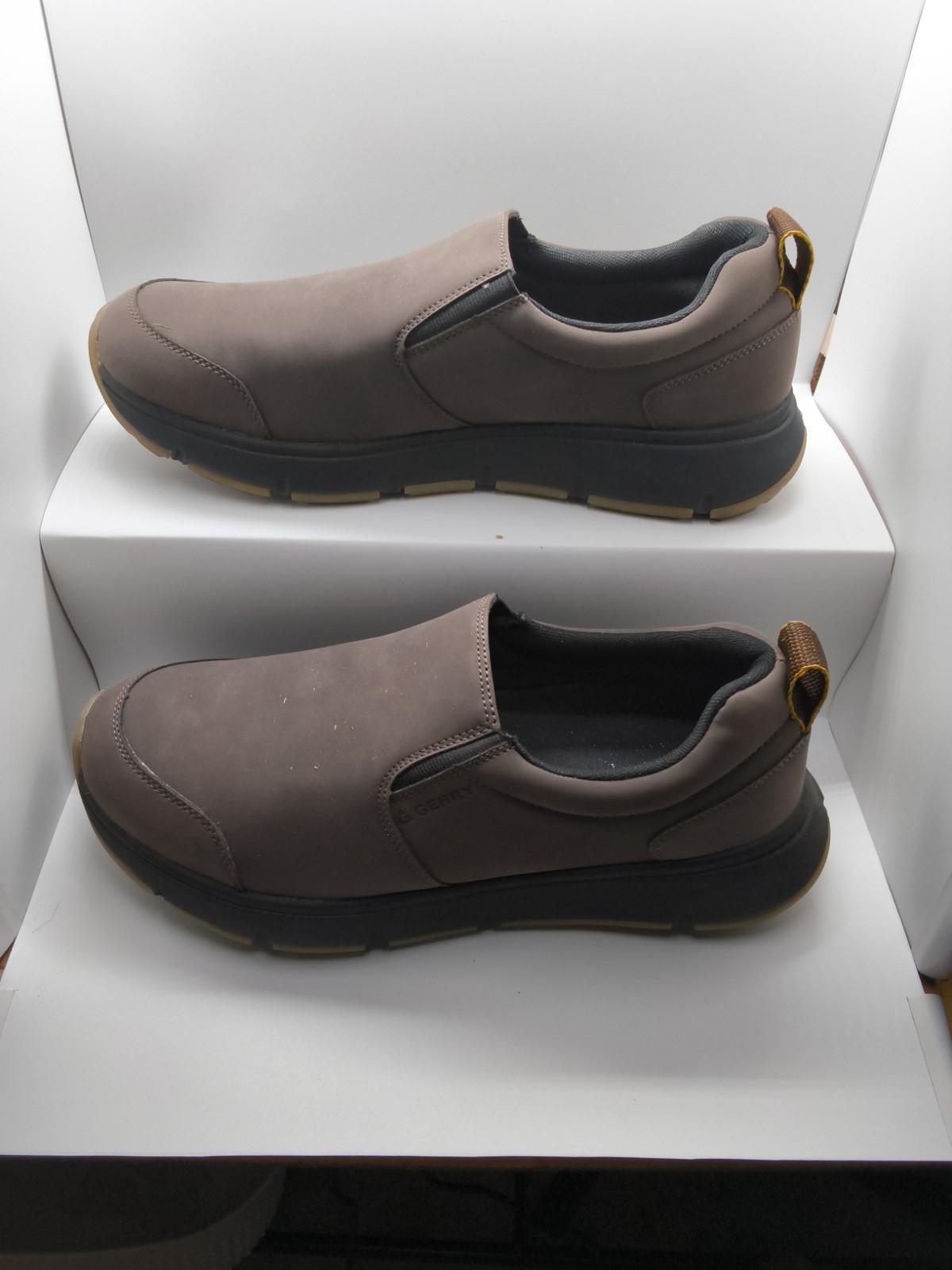 GERRY MEN’S MOC II SLIP ON SHOES, BROWN SIZE:11