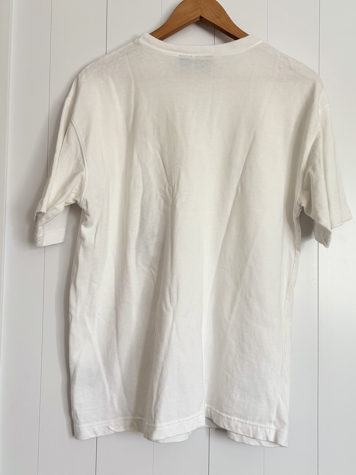 Vintage Warner Bros Looney Tunes Embroidered Pocket T-Shirt White Size L