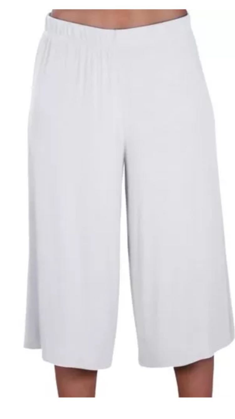 Ladies Women’s Elasticated Stretch Wide Leg Culottes Shorts Plus Size 8-26