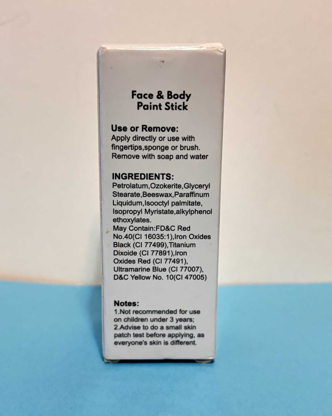 Go Ho Water-Based Green Body Paint Stick 1.06oz Halloween Adult Unisex One Size