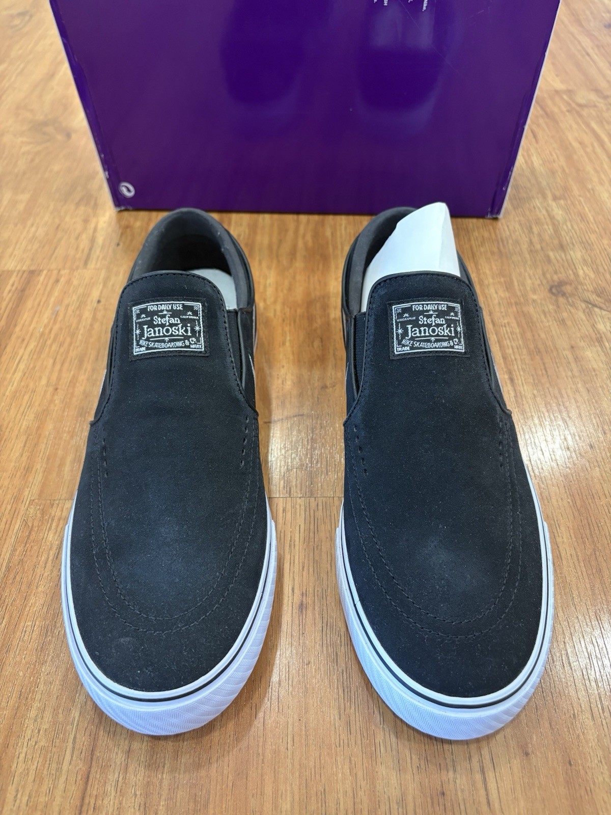 NEW Nike SB Zoom Janoski+ Slip ‘Summit White Black’ FN5893 001 Men Size 12