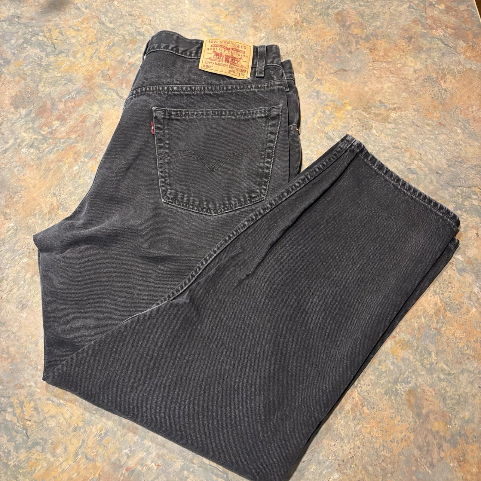 Levi’s 501 Straight Leg Black Denim Men’s Size 36×32 Streetwear Classic USA