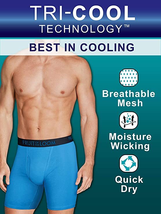 Fruit of the Loom Men’s Breathable Cotton Briefs S M L XL 2X ( 2 or 4 Pack)